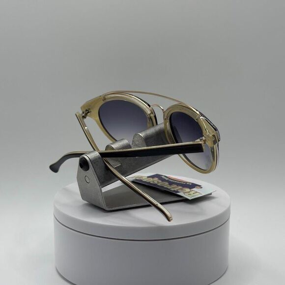 NOS Vintage Y2K Designer Sunglasses | Cole Haan | Black/Yellow Round Plastic